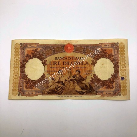 10000 LIre 1949 P-89b Ιταλία