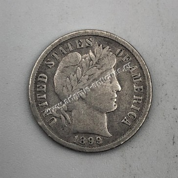 10 Cents 1899 Barber Dime