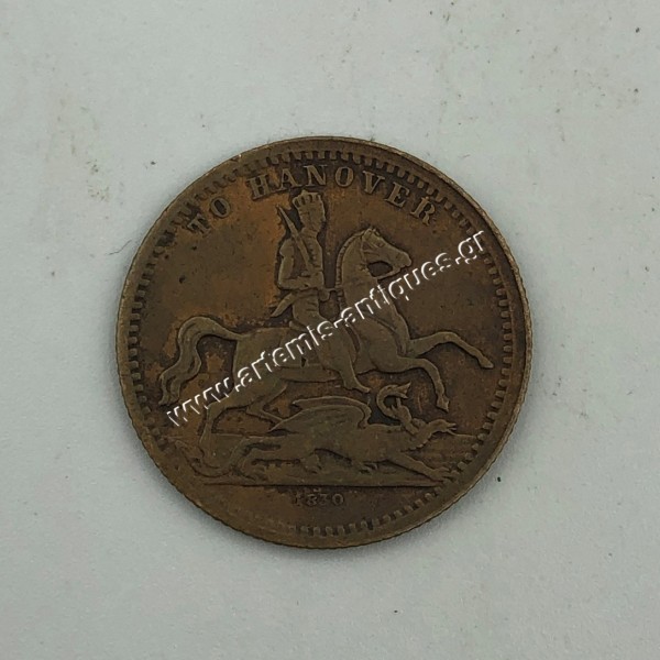 Victoria to Hanover 1830 Cumberland Jack Token