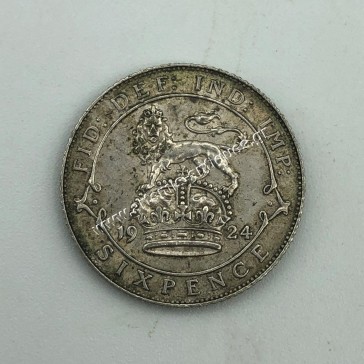 6 Pence 1924 George V Double Strike Obverse Ηνωμένο Βασίλειο 2
