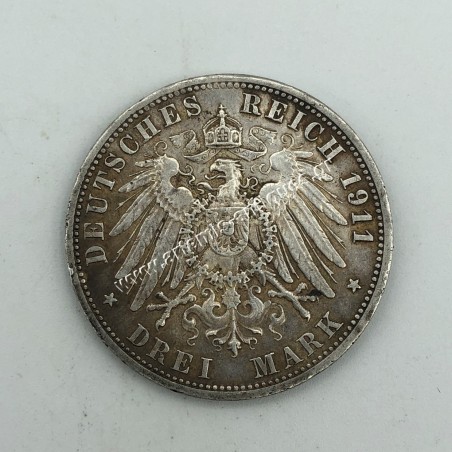 3 Mark 1911 Wilhelm II Βασίλειο της Πρωσίας