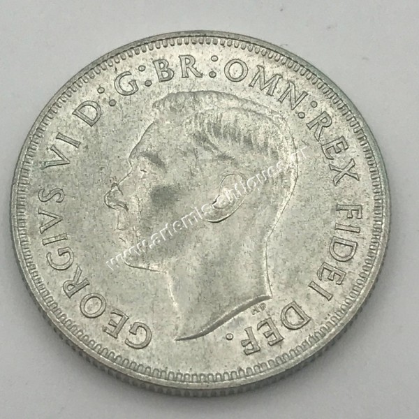 1 Florin 1951 George VI 50 Years of Federation Australia