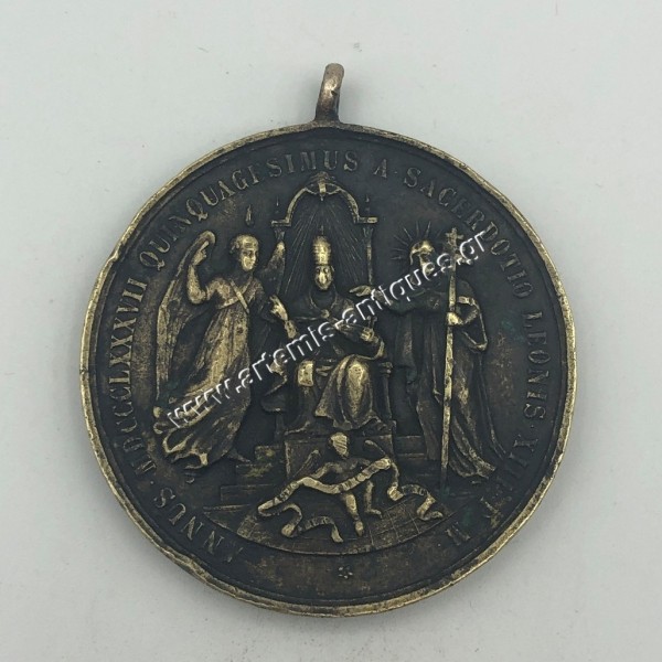 LEO XIII PONT MAX Μπρούτζινο Μετάλλιο Βατικανό