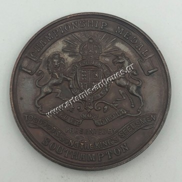 CHAMPIONSHIP MEDAL SOUTHAMPTON PRESENTED BY TOOGOOD & SONS THE KINGS SEEDSMEN 2