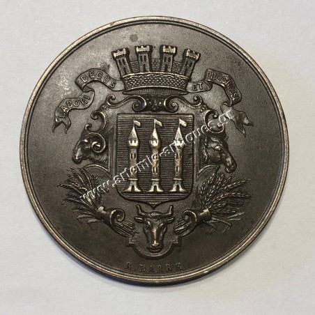 Comice Agricole d' Arnay le Duc Retabli en 1899 1st Award by Barre Γαλλία