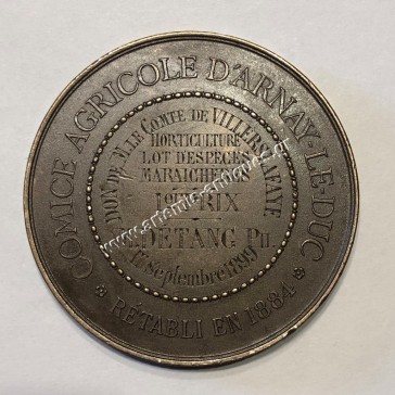 Comice Agricole d' Arnay le Duc Retabli en 1899 1st Award by Barre Γαλλία 2