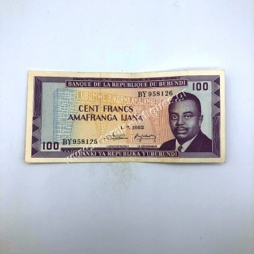 100 Francs 1982 Burundi