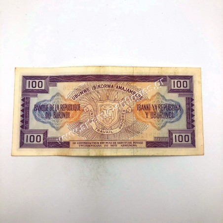 100 Francs 1982 Burundi