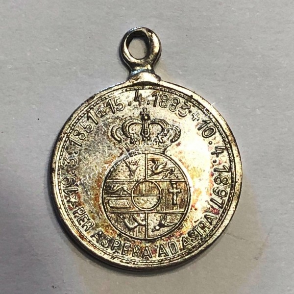 Military Merit Miniature Silver Medal Grand Duchy Mecklenburg-Schwerin