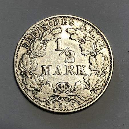 1/2 Mark 1906 D Wilhelm II Γερμανία