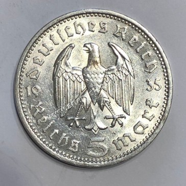 5 Mark 1935 A Paul von Hindenburg Germany 2