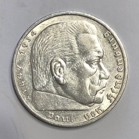 5 Mark 1935 A Paul von Hindenburg Germany