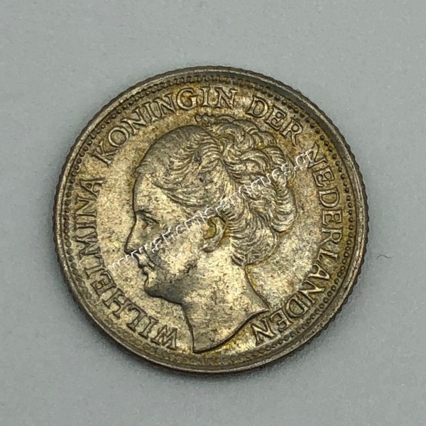 1/10 Gulden 1944 UNC Wilhelmina Curacao Netherlands Antilles