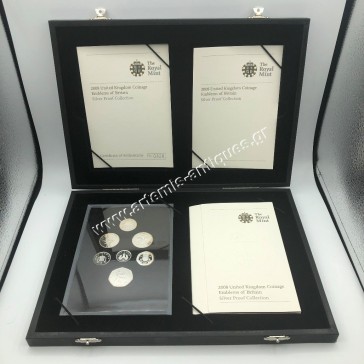 2008 United Kingdom Coinage Emblems of Britain Silver Proof Collection