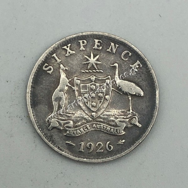 6 Pence 1926 George V Australia