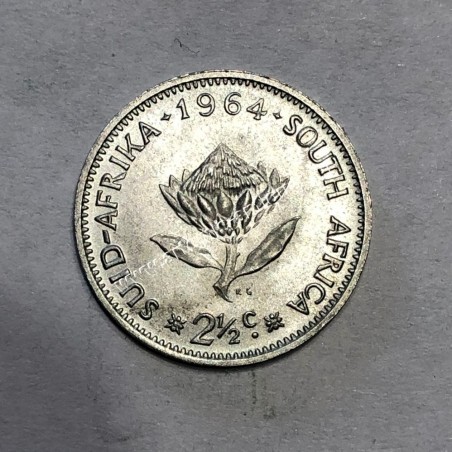 2 1/2 Cents 1964 1η Δεκαδική Σειρά UNC - BU Νότιος Αφρική