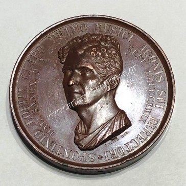 Gaspare Spontini Composer Bronze Medal 1829 Saxony German State