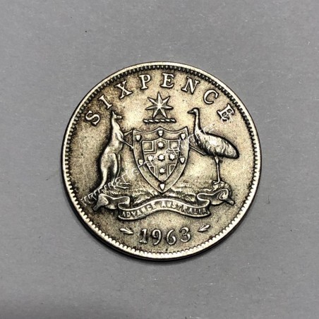 6 Pence 1963 Elizabeth II BU Αυστραλία