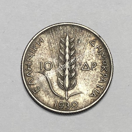 10 Drachmas 1930 A Democracy