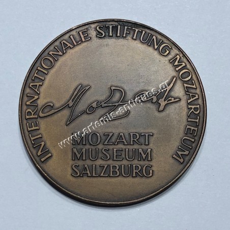 W. A. Mozart 1756-1791 Mozart Museum Salzburg Bronze Medal