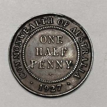 1/2 Penny 1927 George V Australia 2