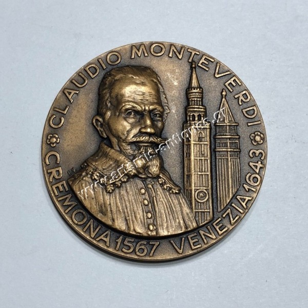 Claudio Monteverdi Cremona 1567 Venezia 1643 Bronze Medal