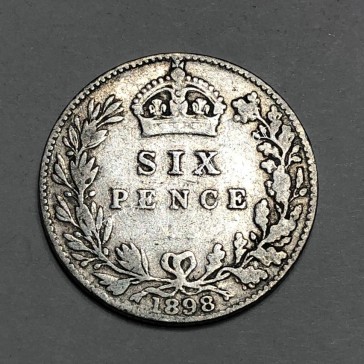 6 Pence 1898 Victoria Ηνωμένο Βασίλειο 2