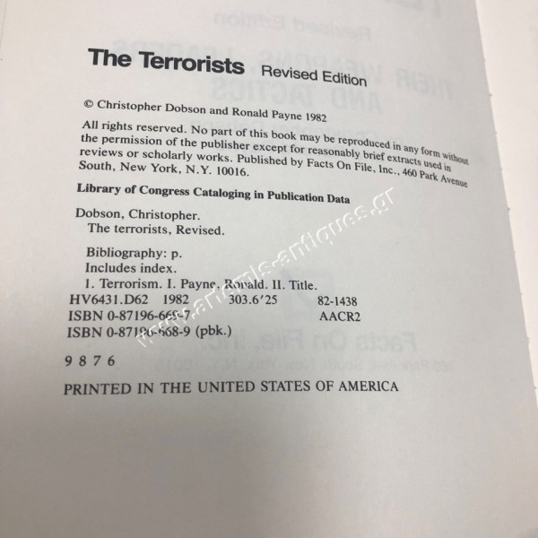 The Terrorists Their Weapon , Leaders and Tactics Revised Edition 1992