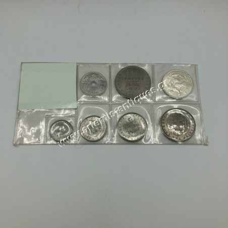 Complete Coin Set in Memory of King Paul 1965