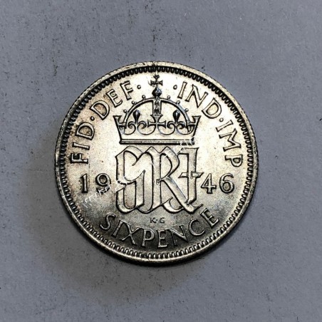 6 Pence 1946 George VI UNC - BU Ηνωμένο Βασίλειο