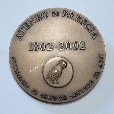 Ateneo di Brescia 1802-2002 Bronze Medal