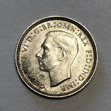 3 Pence 1938 George VI UNC Αυστραλία