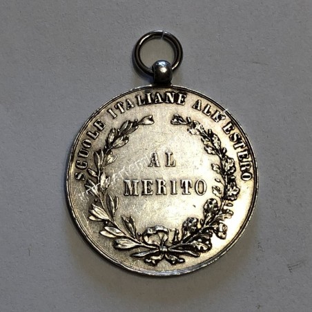 Vittorio Emanuele III Al Merito Scuole Italiane All' Estero 1920 Μετάλλιο