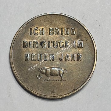 FREIE HEIMAT New Year Lucky Token 1950's Austria 2
