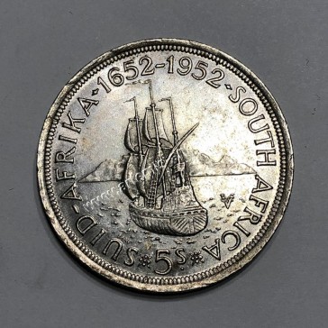 5 Shillings 1952 George VI Επέτειος του Κέιπ Τάουν Νότιος Αφρική 2