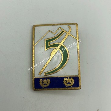 5th Alpini Regiment Enameled Badge Italy