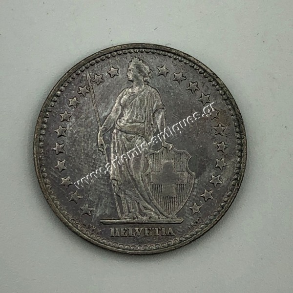 2 Francs 1920 Liberty Standing Ελβετία