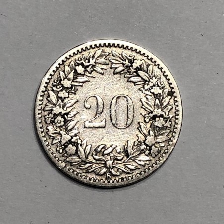20 Rappen 1887 Libertas Ελβετία