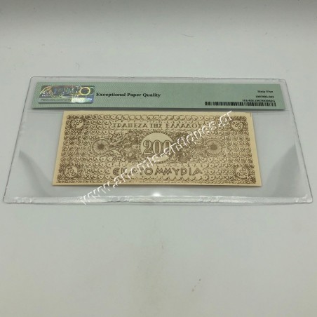 200.000.000 Drachmas 1944 P-161r Kalamata PMG65 Gem UNC EPQ