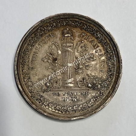 Francois Arago 24 February 1848 Provisional Government Silver Medal