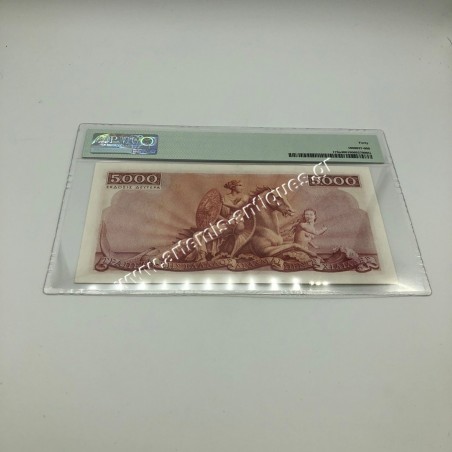 5000 Drachmas 1945 P-173a PMG 40 Extremely Fine