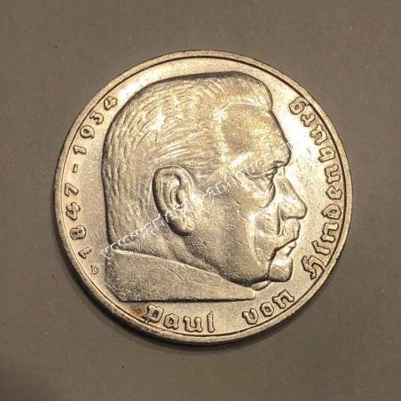 5 Marks 1936 D Paul von Hindenburg Γερμανία