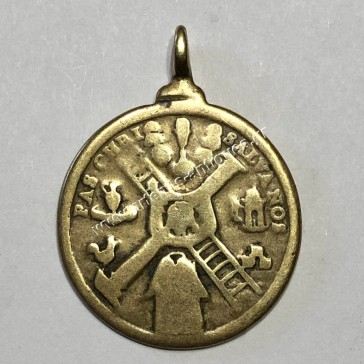 Arma Christi The Instruments of Passion early 19th century Medal 2