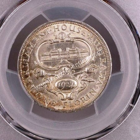 1 Florin 1927(m) George V Canberra PCGS AU55 Australia