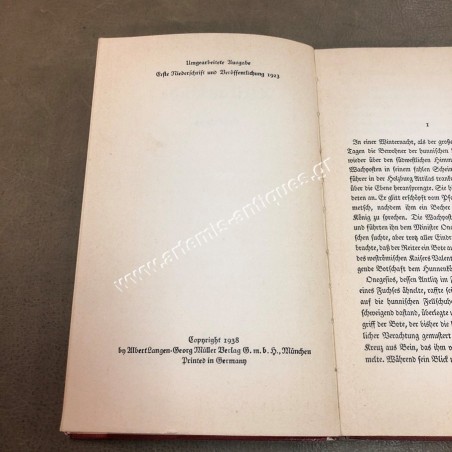 Attilas Ende Erzahlung by Heinrich Zillich 1938