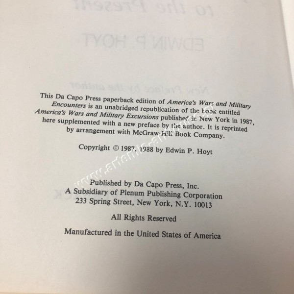 America's Wars by Edwin P. Hoyt