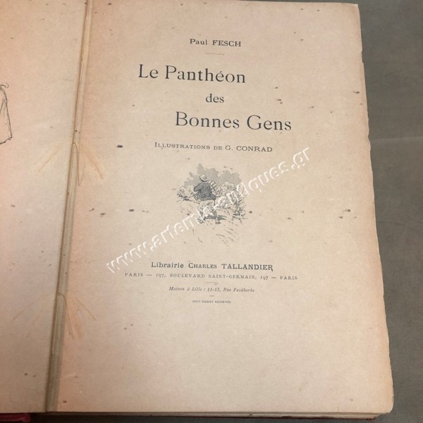 LE PANTHEON DES BONNES GENS PAUL FESCH ILLUSTRATIONS G. CONRAD