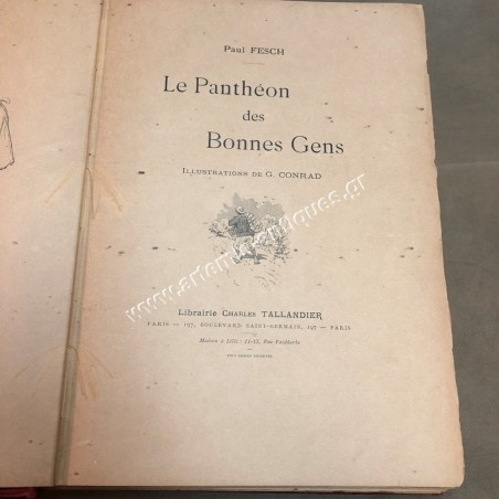 LE PANTHEON DES BONNES GENS PAUL FESCH ILLUSTRATIONS G. CONRAD