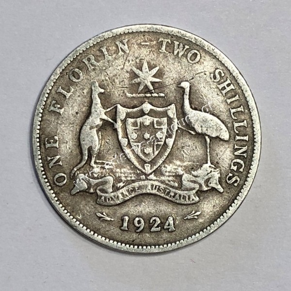 1 Florin 1924 George V Αυστραλία