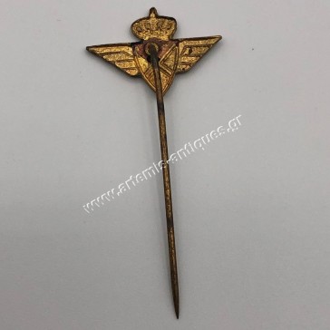 Sabena Enameled Stickpin with Crown 1950's Belgium 2